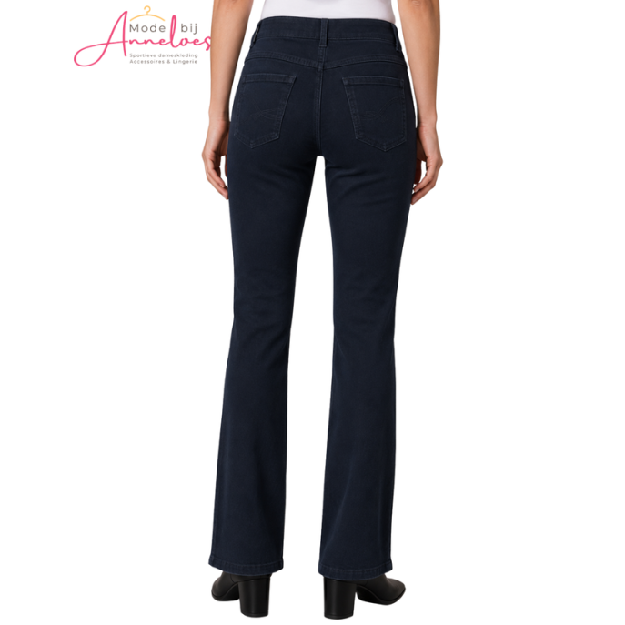 Leona Lucia Jeans flair 1621 Donker blauw